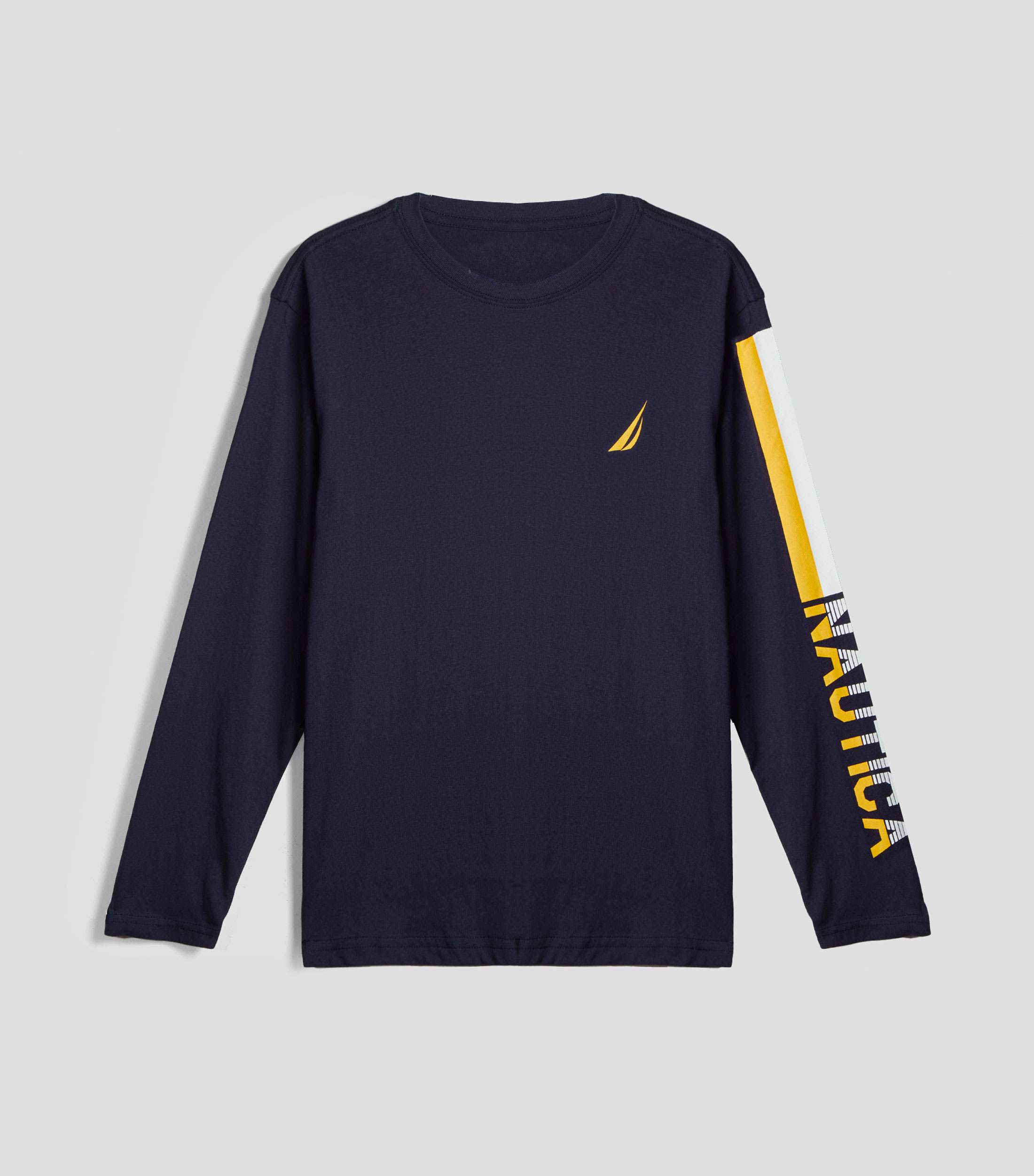 Playera cuello redondo manga larga lisa Niño